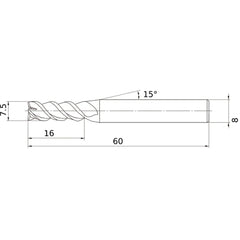 VQMHZVD0750 CARBIDE ENDMILL