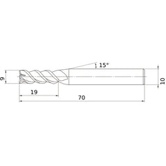 VQMHZVD0900 CARBIDE ENDMILL