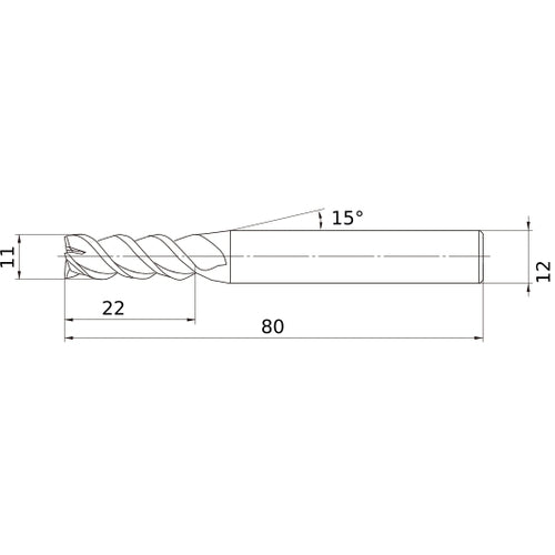 VQMHZVD1100 CARBIDE ENDMILL