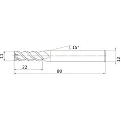 VQMHZVD1100 CARBIDE ENDMILL