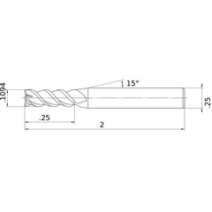VQMHZVD7/64 CARBIDE ENDMILL