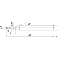 VQXLD0040N010 CARBIDE ENDMILL