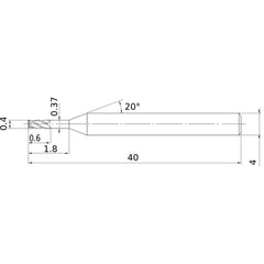 VQXLD0040N018 CARBIDE ENDMILL