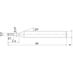 VQXLD0050N015 CARBIDE ENDMILL