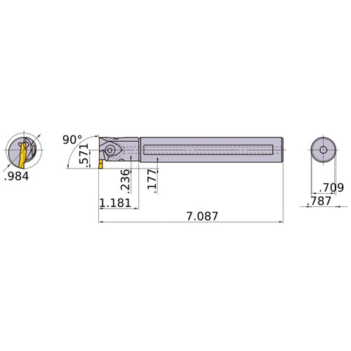 GYAL20Q90A-E06 BORING BAR