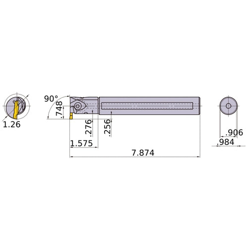 GYAL25R90B-H07 BORING BAR