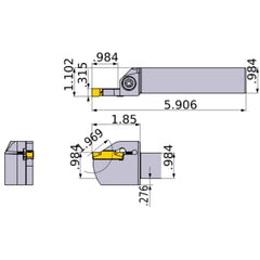 GYPL2525M00-K25 TURNING HOLDER