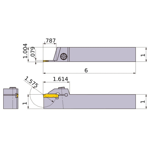 GYQLUS16D00-D20 TURNING HOLDER
