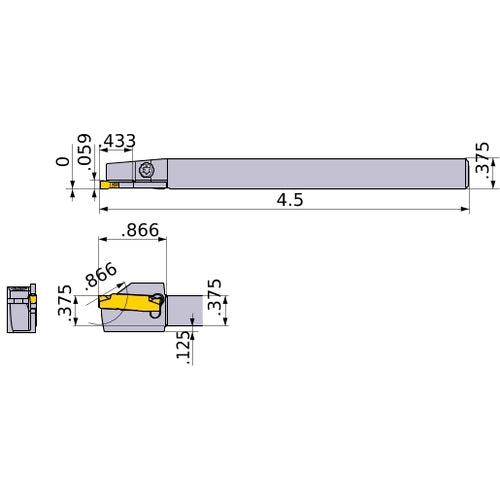 GYSLUS06B00-C11 TURNING HOLDER