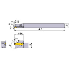 GYSLUS08B00-F13 TURNING HOLDER