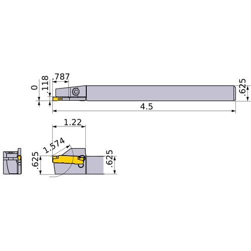 GYSLUS10B00-F20 TURNING HOLDER