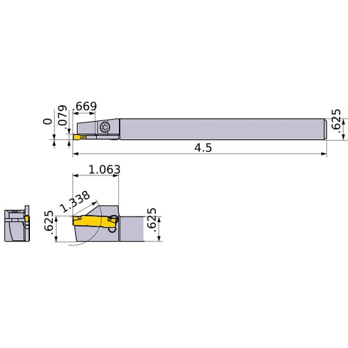GYSRUS10B00-D17 TURNING HOLDER