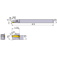 GYSRUS12B00-F20 TURNING HOLDER