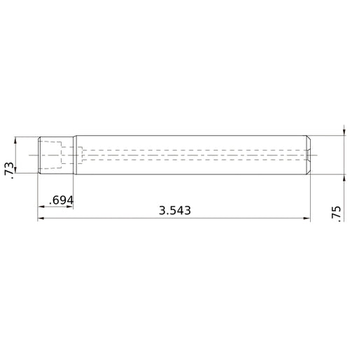 IMX20-U0750N069L35S SOLID END MILL