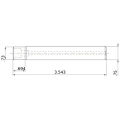 IMX20-U0750N069L35S SOLID END MILL