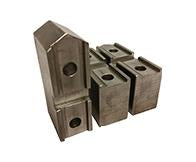 Pointed Chuck Jaws - Square Serrated Key Type - Chuck Size 10" to 12" inches - Part #  SP-12257P - Exact Tooling