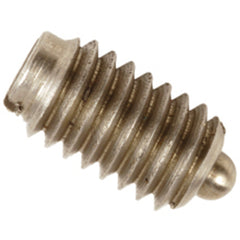 End Force Spring Plunger - 0.50 lbs Initial End Force, 3.5 lbs Final End Force (6–32 Thread) - Exact Tooling