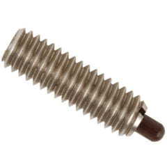 End Force Spring Plunger - 6.6 lbs Initial End Force, 17.4 lbs Final End Force (1/2″–13 Thread) - Exact Tooling