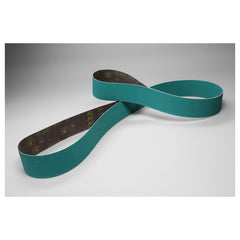 3M Cloth Belt 577F 80 YF-weight 3 in × 132 in Film-lok Single-flex 25 per case - Exact Tooling
