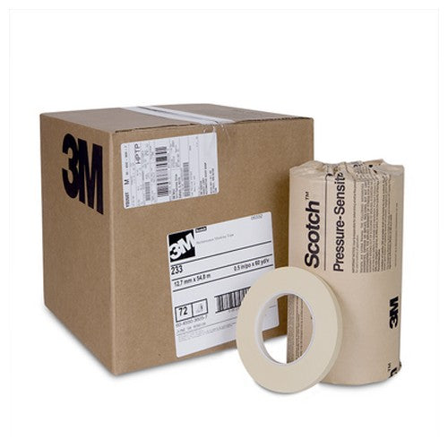 Scotch Automotive Refinish Masking Tape 233 06330 1/4″ × 60 yd - Exact Tooling