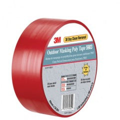 List 5903 50" x 60 yds Outdoor Masking Poly Tape - Red - Exact Tooling