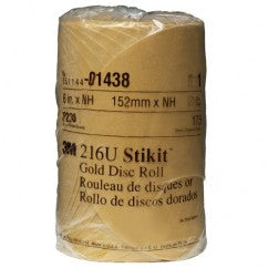 6 - P220 Grit - 236U Disc Roll - Exact Tooling