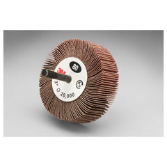 3M Flap Wheel 244D Type 83 3″ × 1/2″ × 1/4″ 80 X-weight - Exact Tooling