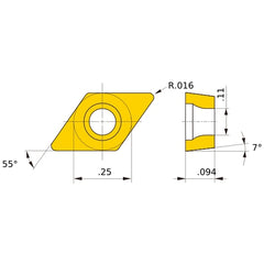 DCMT21.51MM MC7025 INSERT