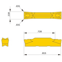 GY2M0300F080N-MM NX2525 GY INSERT