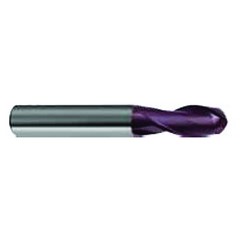 3/4" Dia. - 4 OAL - 30 Helix Super-A CBD Ball Nose EM - 2 FL - Exact Tooling