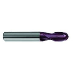 3/4" Dia. - 4 OAL - 30 Helix Super-A CBD Ball Nose EM - 2 FL - Exact Tooling