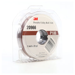 3M Portable Utility Cloth Roll 314D P180 J-weight 1″ × 20 yd - Exact Tooling