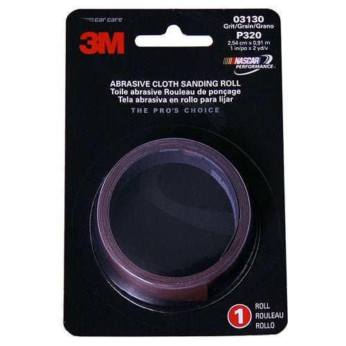 3M Abrasive Cloth Sanding Roll 03130 1″ × 2 yd extra fine - Exact Tooling