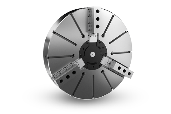 Auto Strong V(40”-79”) Series Large wedge type non through-hole power chuck (adapter excluded) - Part # 40" V-240 - Exact Tooling