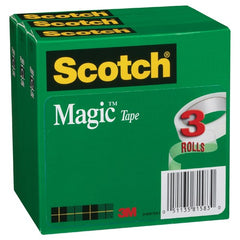 ‎Scotch Magic Invisible Tape 810-3PK 3/4″ × 36 yd × 0″ (19 mm × 32 9 m) - Exact Tooling