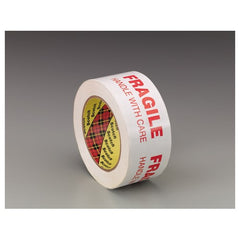 Scotch Printed Message Box Sealing Tape 3772 White 48 mm × 100 m - Exact Tooling