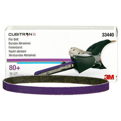 3M Cubitron II File Belt 33440 80+ 10 mm × 330 mm (3/8″ × 13″) - Exact Tooling