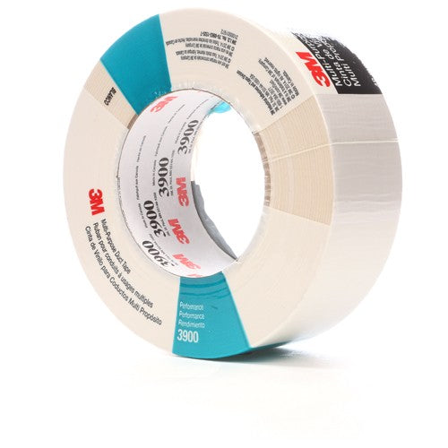 3M Multi-Purpose Duct Tape 3900 White 48 mm × 54.8 m 7.7 mil Individually Wrapped - Exact Tooling