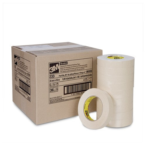 Scotch Automotive Refinish Masking Tape 233 06336 24 mm × 55 m - Exact Tooling
