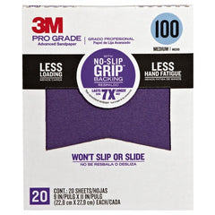 ‎3M Pro Grade Precision Faster Sanding Sanding Sheets 100 grit Medium 27100TRI-20 9″ × 11″ - Exact Tooling